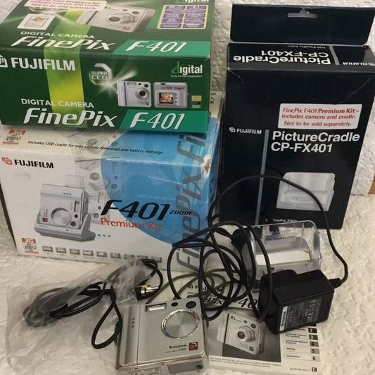 Fujifilm FinePix F401!Full set + cradle combo