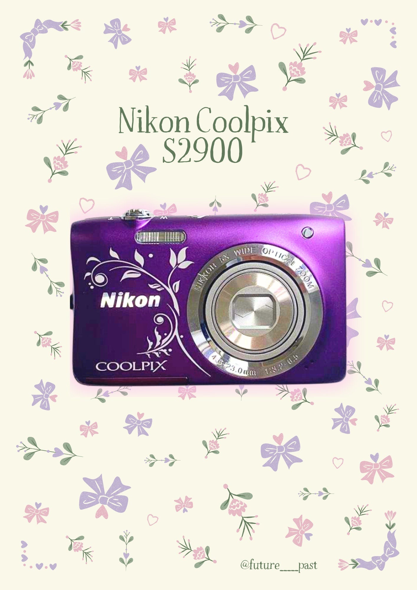 Nikon CoolPix S2900! purple!  Rare design!