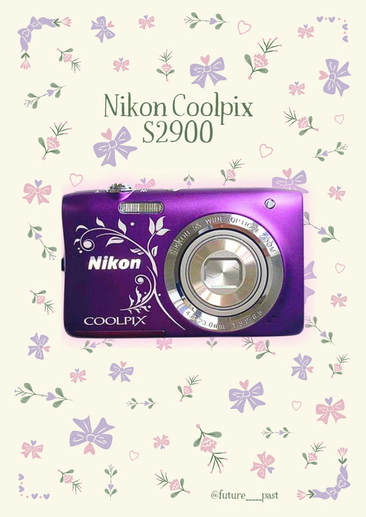 Nikon CoolPix S2900! purple!  Rare design!