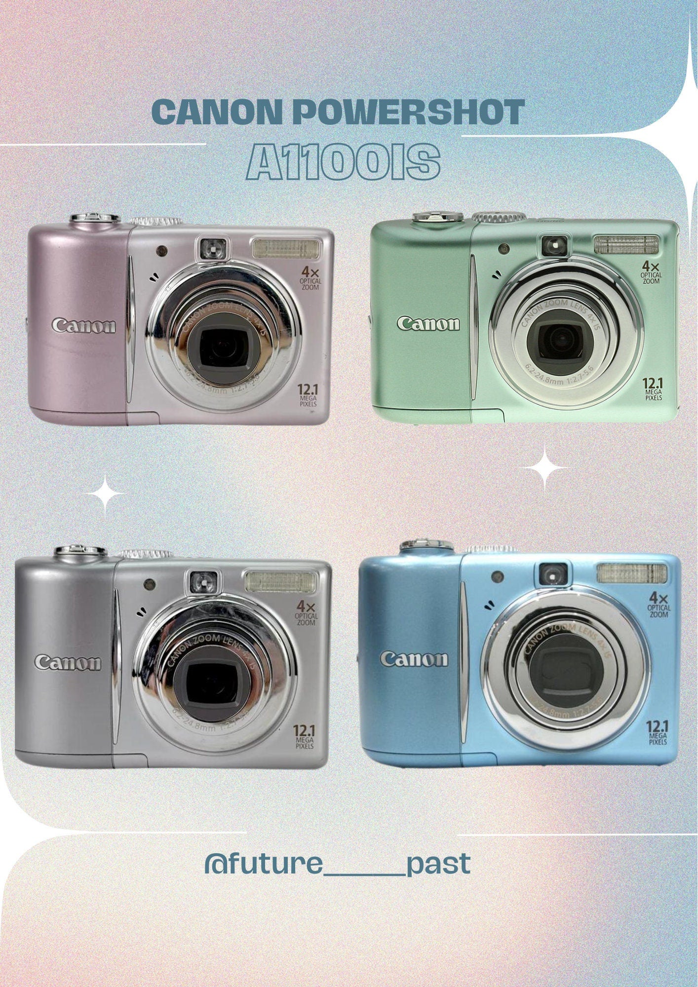 canon poweshot A1100is! 4 colours