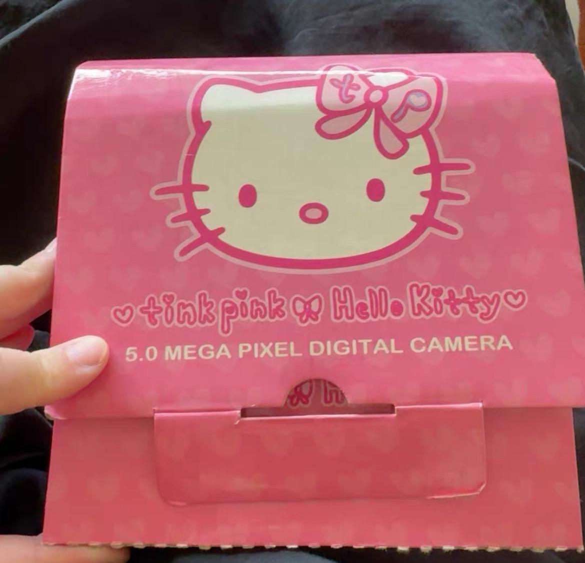 Tink Pink X Hello Kitty DC571 !RARE!! In Box!Vintage digital camera! Sanrio
