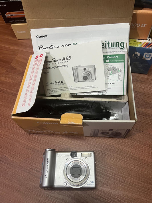 Canon PowerShot A95! Original box! Filp screen! Vintage digital camera