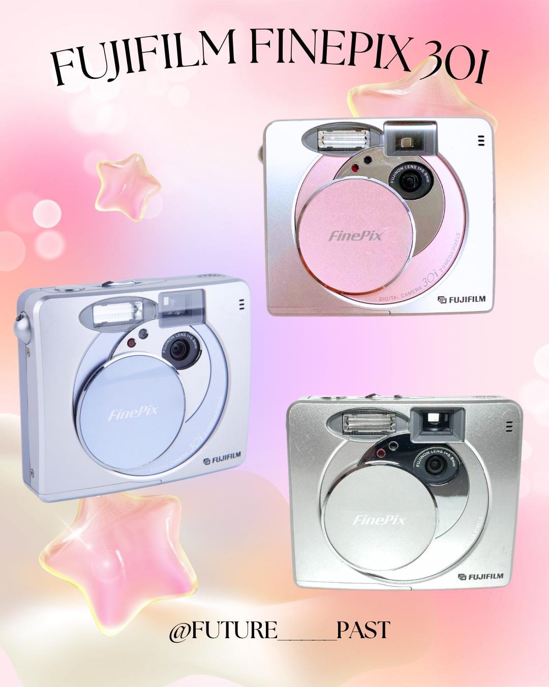 Fujifilm FinePix 30i ! Rare! Pastel colours