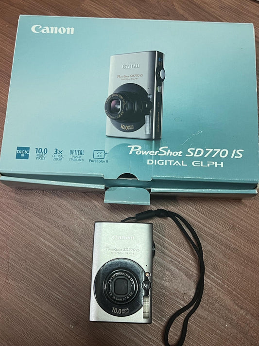 Canon PowerShot SD770 IS / Digital IXUS 85 IS! Original box! Vintage digital camera