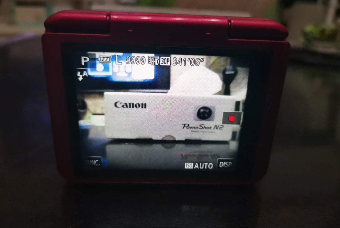 Canon Powershot N2 -pink !RARE! flip screen
