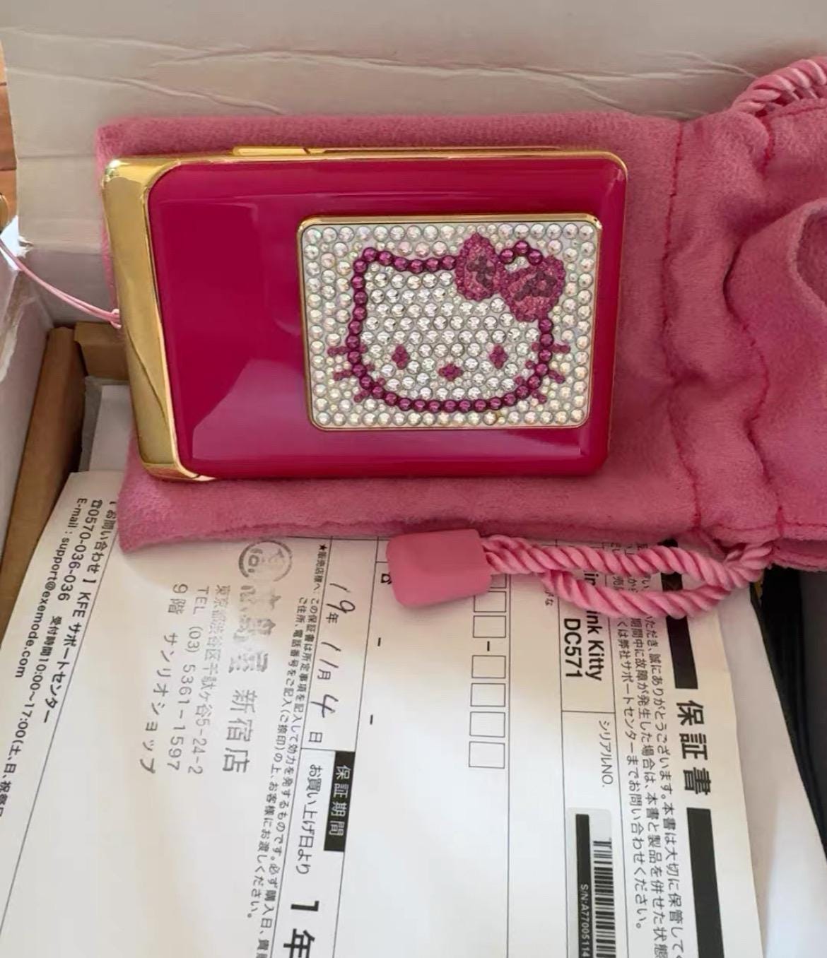 Tink Pink X Hello Kitty DC571 !RARE!! In Box!Vintage digital camera! Sanrio