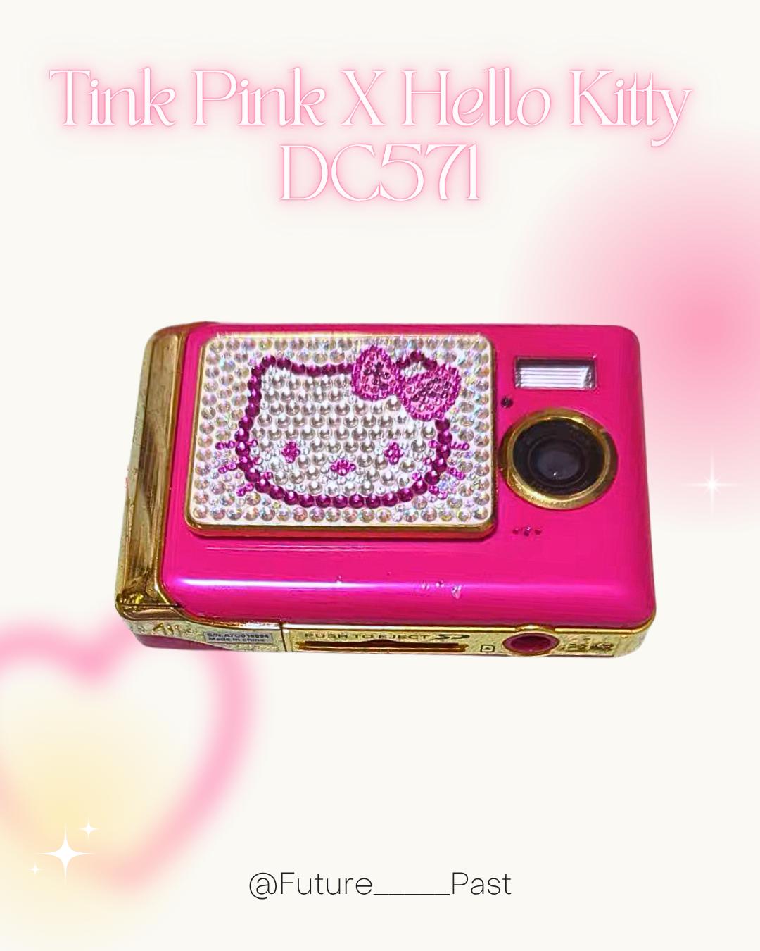 Tink Pink X Hello Kitty DC571 !RARE!! In Box!Vintage digital camera! Sanrio