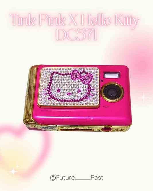 Tink Pink X Hello Kitty DC571 !RARE!! In Box!Vintage digital camera! Sanrio