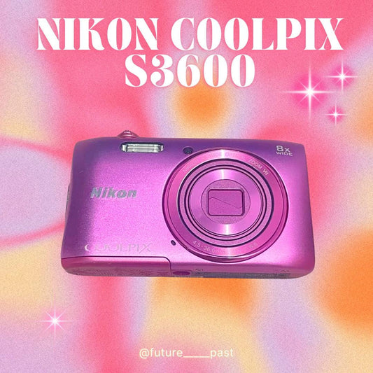 NIKON COOLPIX S3600 ! Pink vintage digital camera